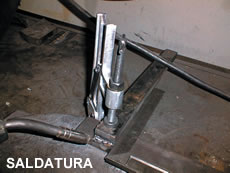 utilizzo del morsetto a bloccaggio rapido per la saldatura